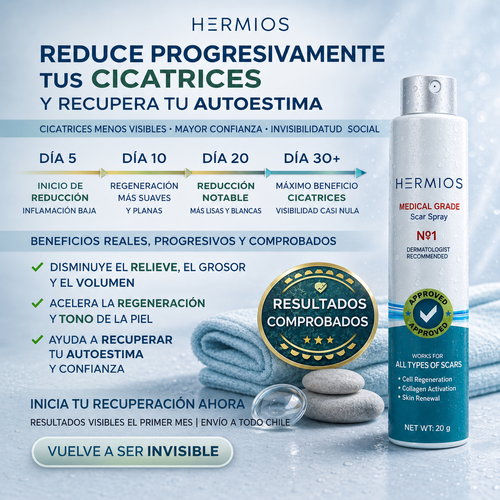 Hermios Spray para eliminar cicatrices