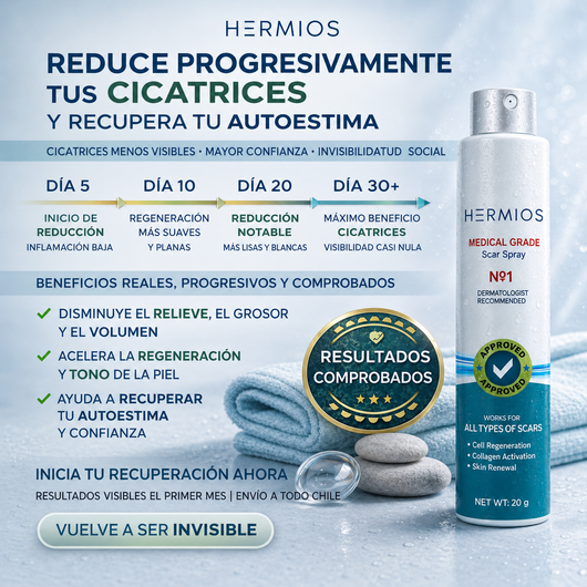 Hermios Spray para eliminar cicatrices